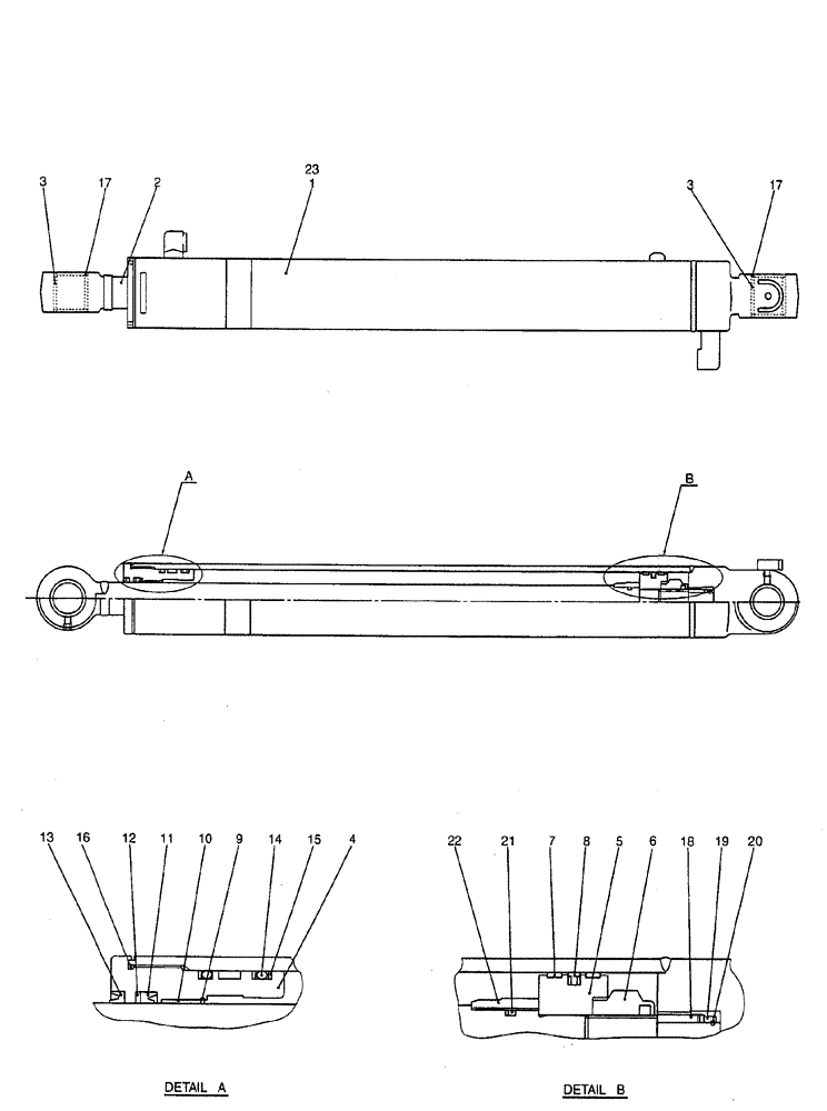 Схема запчастей Case CX50B - (08-037) - CYLINDER ASSEMBLY, ARM ELECTRICAL AND HYDRAULIC COMPONENTS