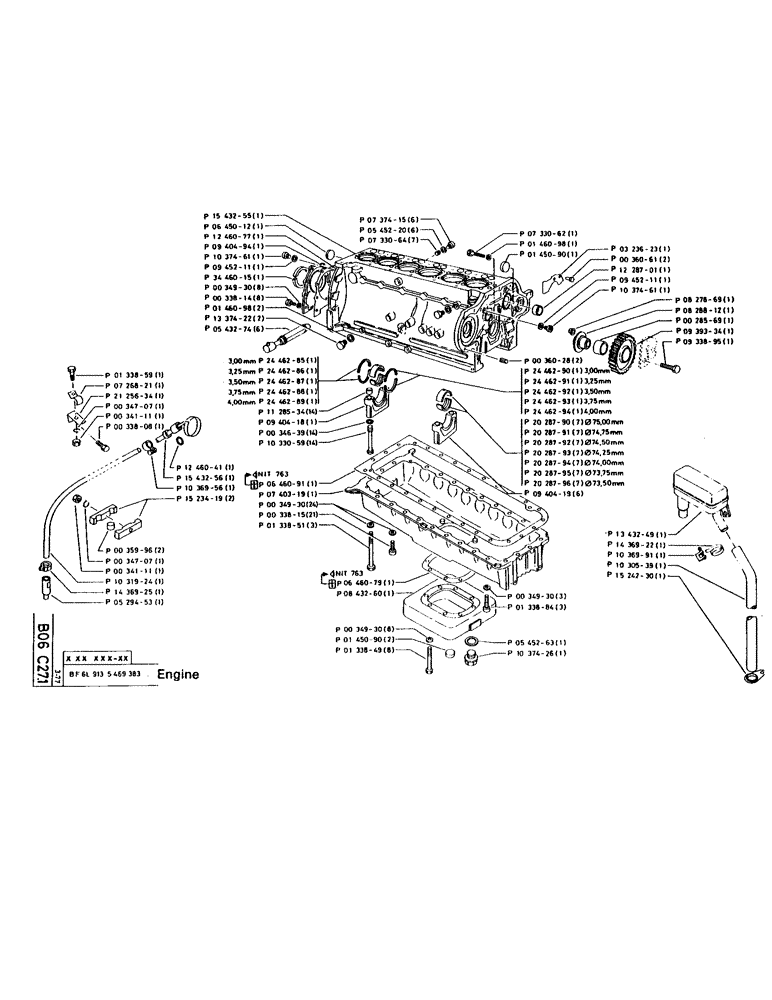 Схема запчастей Case 160CK - (20) - ENGINE (01) - ENGINE