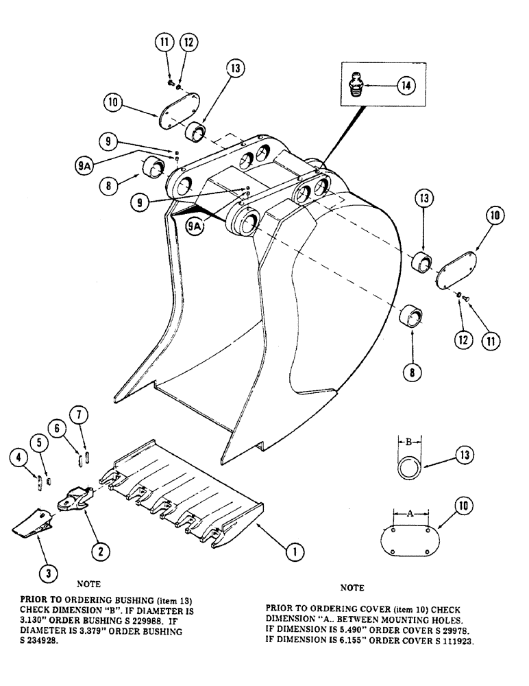 Схема запчастей Case 50 - (124) - BACKHOE BUCKETS, (SEVERE DUTY) (S/N 6279926 AND AFTER) (84) - BOOMS, DIPPERS & BUCKETS