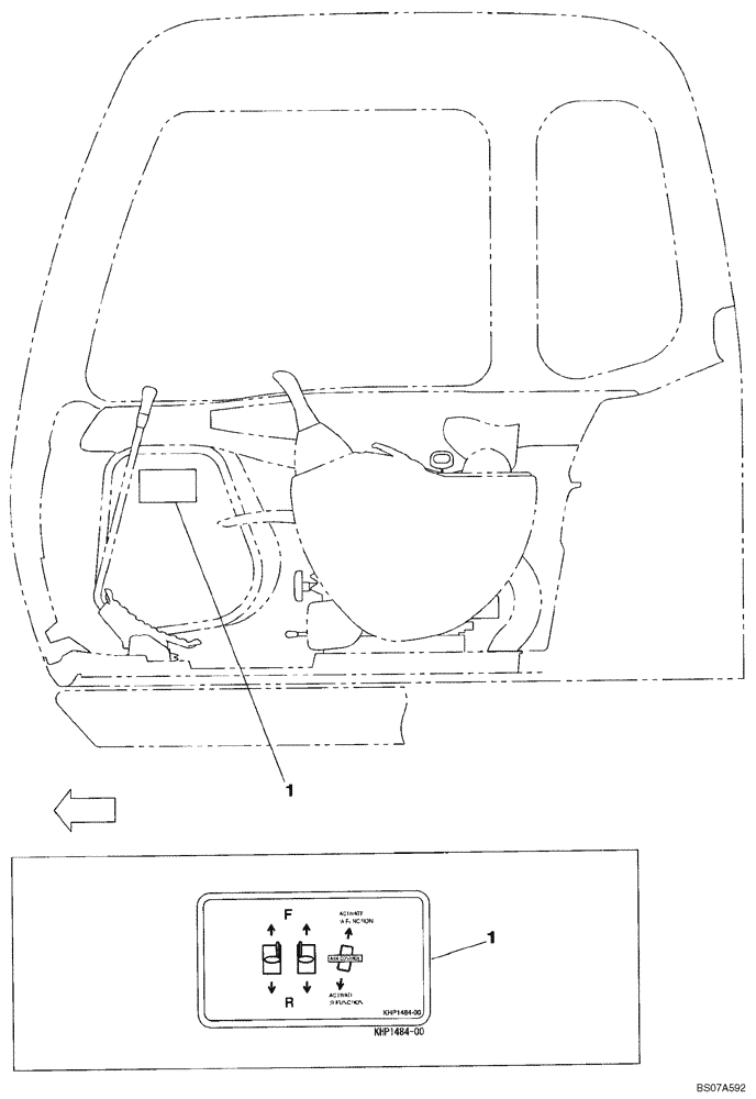 Схема запчастей Case CX210B - (09-45) - DECAL - OPERATORS COMPARTMENT (09) - CHASSIS/ATTACHMENTS