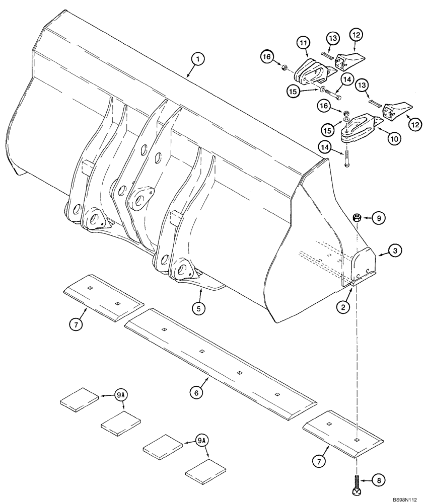 Схема запчастей Case 921C - (09-05) - BUCKETS - LOADER (Nov 20 2008 9:57AM) (09) - CHASSIS