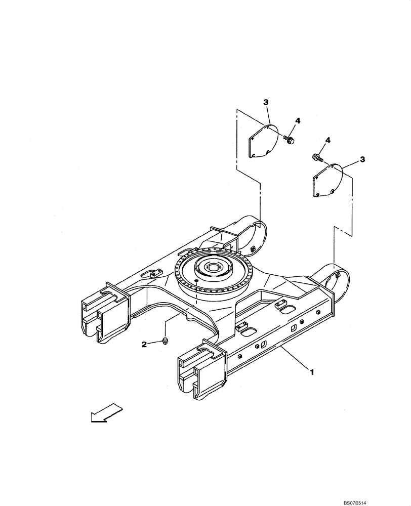 Схема запчастей Case CX210BNLC - (05-01) - UNDERCARRIAGE (11) - TRACKS/STEERING