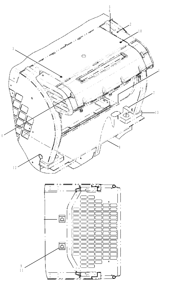 Схема запчастей Case 465 - (09-44A[02]) - HEATER SYSTEM 3-WAY WATER SUPPLY VALVE (09) - CHASSIS