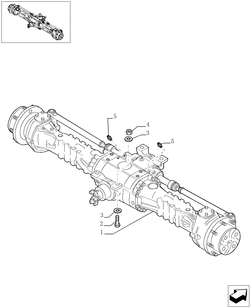 Схема запчастей Case TX742 - (9.00448[01]) - FRONT AXLE - OPTIONAL CODE 749082081 (25) - FRONT AXLE SYSTEM