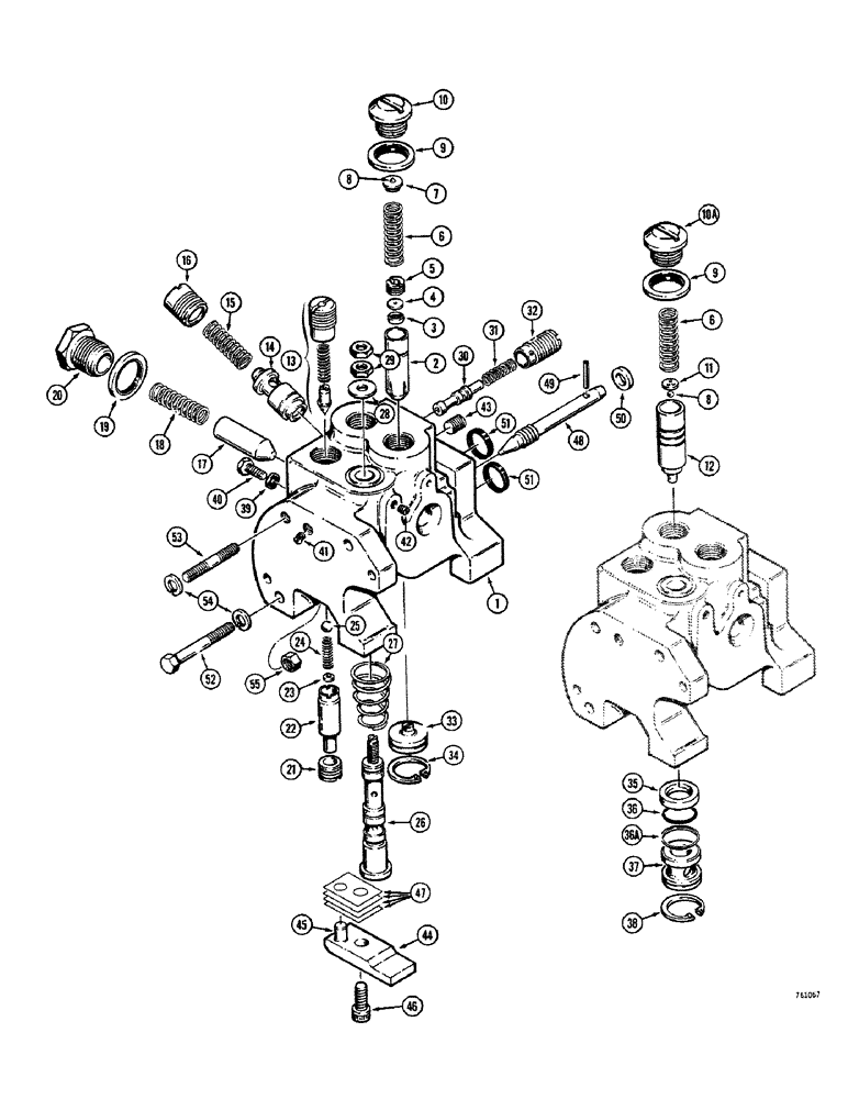 Схема запчастей Case 380CK - (048) - SELECTAMATIC CONTROL VALVE 