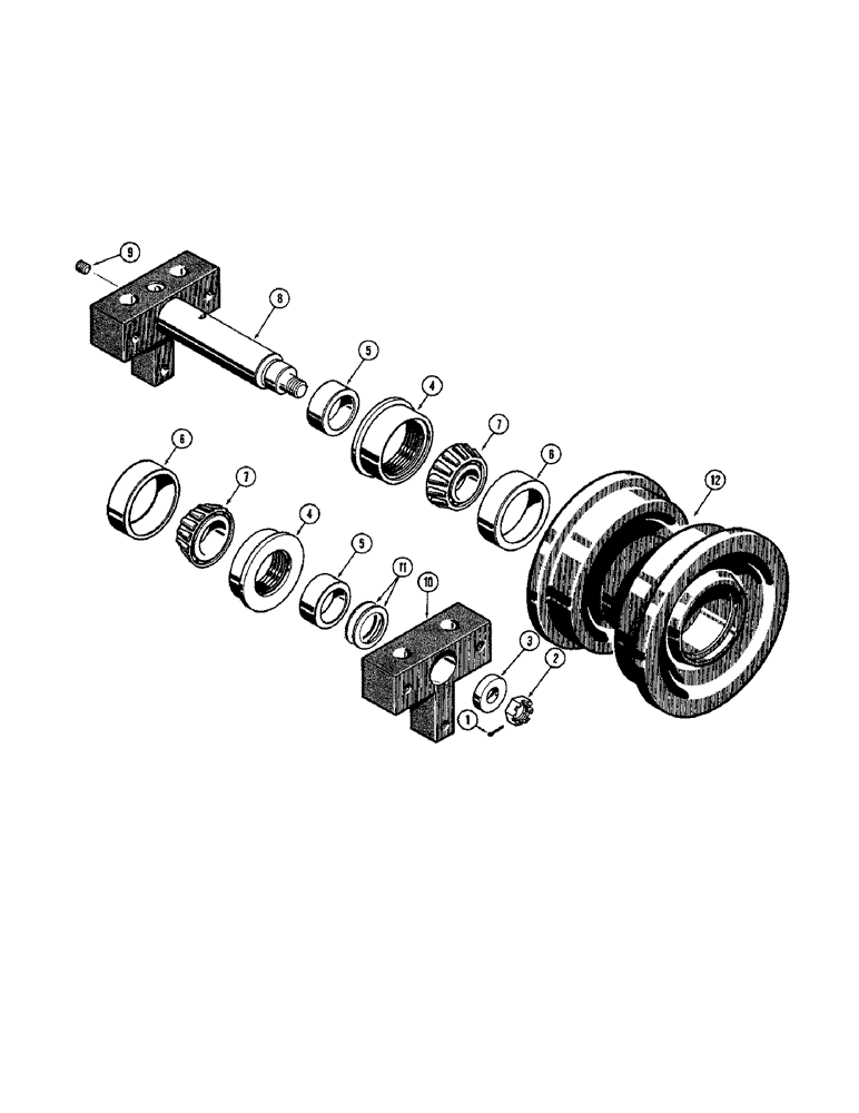 Схема запчастей Case 750 - (130) - D31319 TRACK ROLLER, SINGLE FLANGE (04) - UNDERCARRIAGE