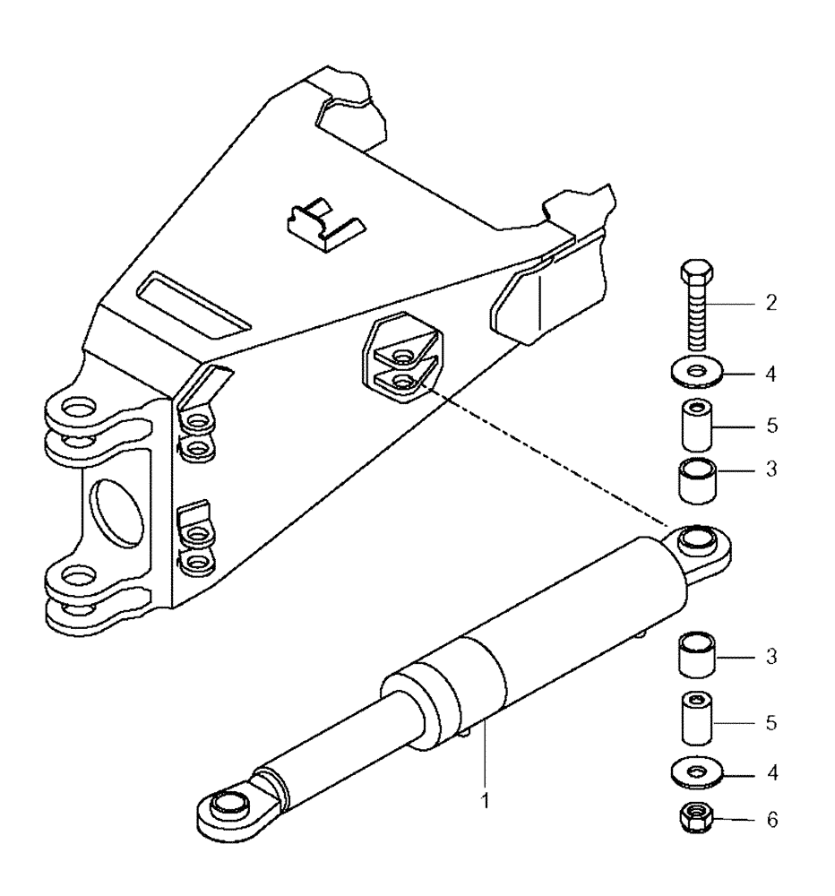 Схема запчастей Case 325 - (3.414A[01]) - STEERING CYLINDER (09) - Implement / Hydraulics / Frame / Brakes