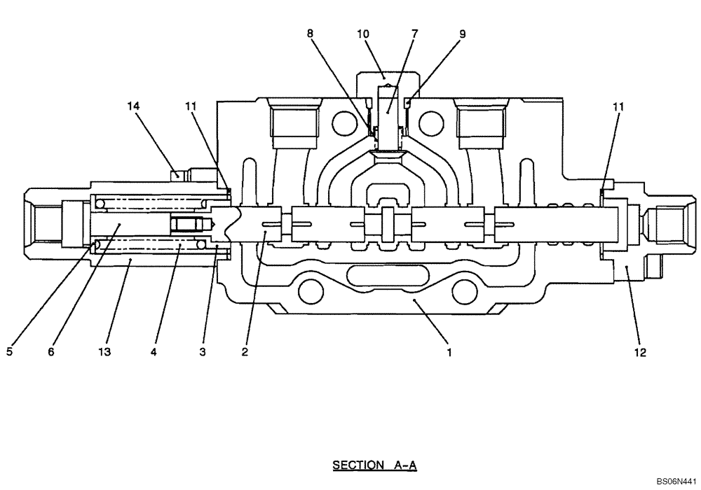 Схема запчастей Case CX17B - (08-003[00]) - VALVE SECTION, CONTROL VALVE - SLEWING/SWING (PU30V00019F1) (35) - HYDRAULIC SYSTEMS