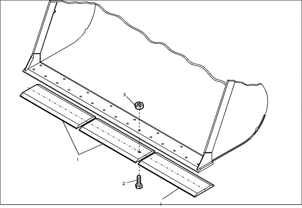 Схема запчастей Case 21D - (64.500[001]) - BLADE INSTALLATION 1900MM (OPTION) (S/N 561101-UP) No Description