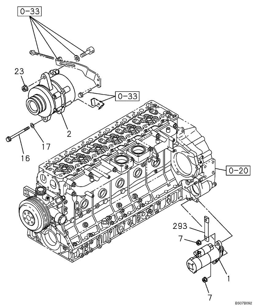 Схема запчастей Case CX470B - (04-01) - ELECTRICAL ACCESSORIES - ENGINE (04) - ELECTRICAL SYSTEMS