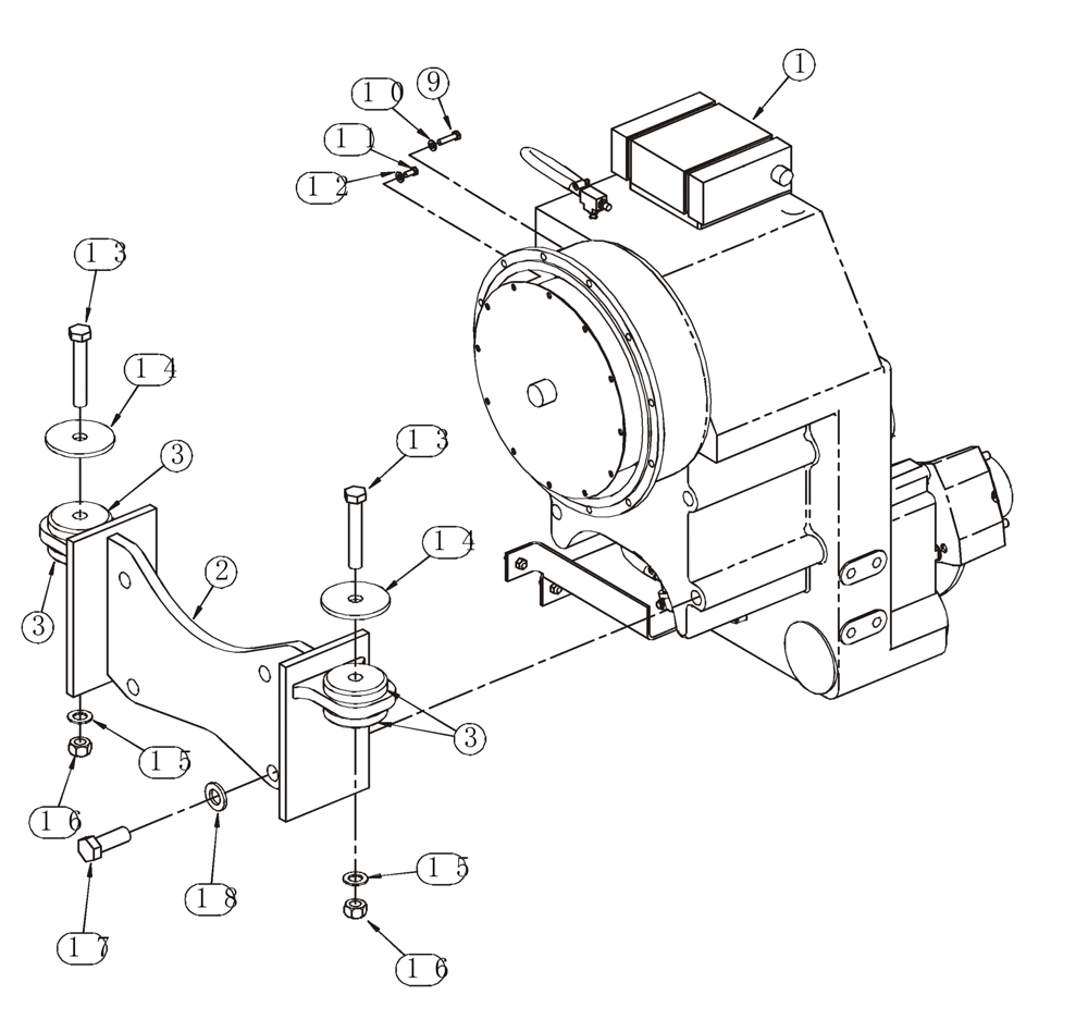 Схема запчастей Case 921C - (06-05) - MOUNTING - TRANSMISSION (06) - POWER TRAIN