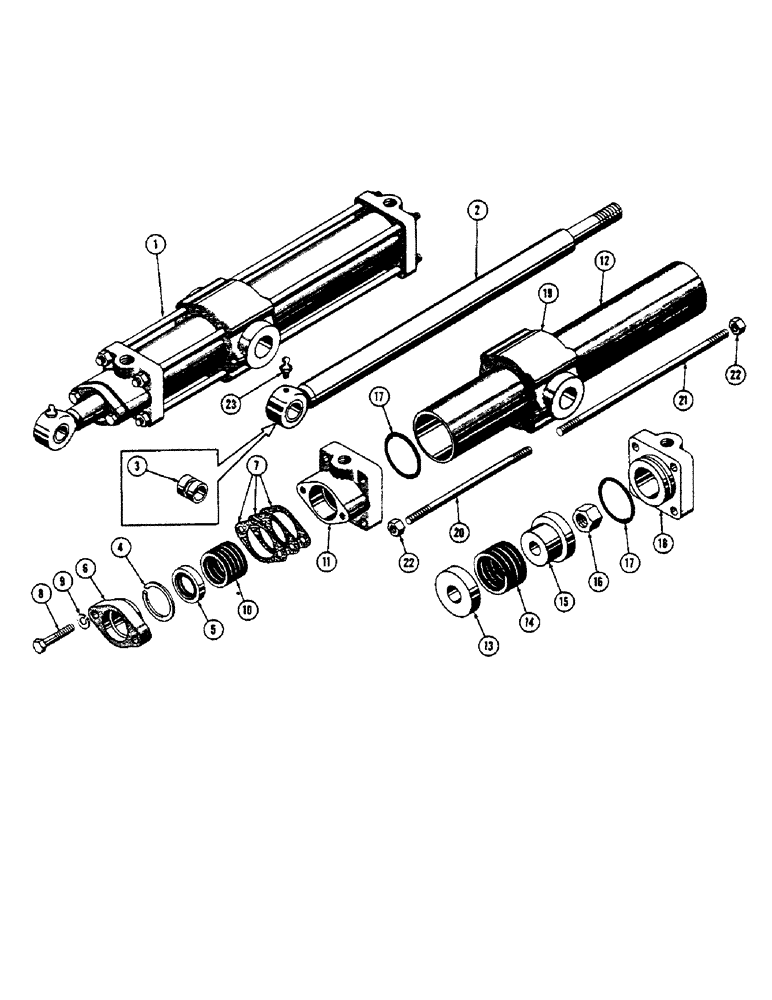 Схема запчастей Case 600 - (294) - HYDRAULIC CYLINDER ASSEMBLY (07) - HYDRAULIC SYSTEM