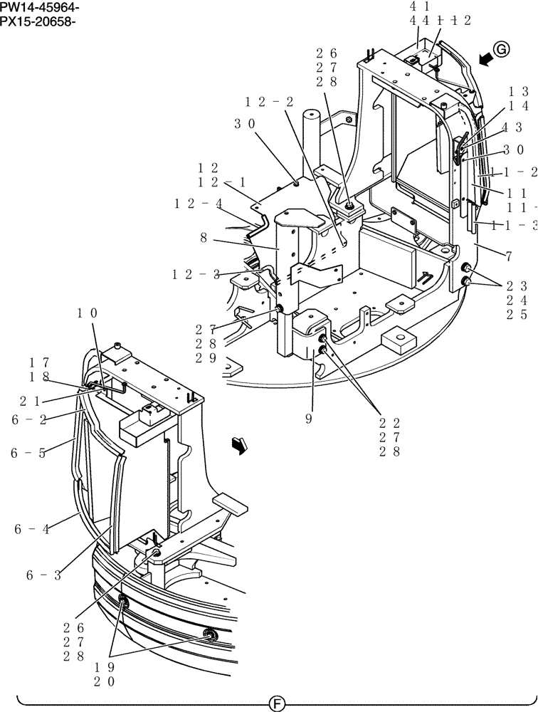 Схема запчастей Case CX31B - (240-01[4]) - GUARD INSTAL (CANOPY) (00) - GENERAL & PICTORIAL INDEX