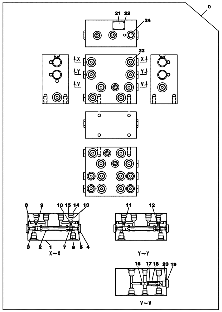 Схема запчастей Case CX210C NLC - (35.359.13) - VALVE SHUT-OFF - OPTIONAL (35) - HYDRAULIC SYSTEMS