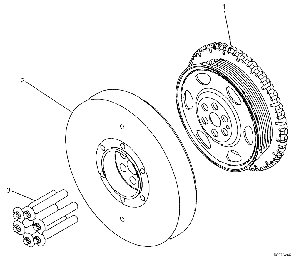 Схема запчастей Case 621E - (02-27) - CRANKSHAFT - PULLEY (02) - ENGINE