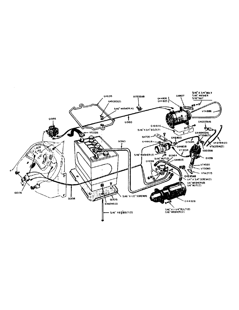 Схема запчастей Case 320 - (046) - ELECTRICAL SYSTEM 12 VOLT, BATTERY, GENERATOR, IGNITION AND STARTING MOTOR (04) - ELECTRICAL SYSTEMS