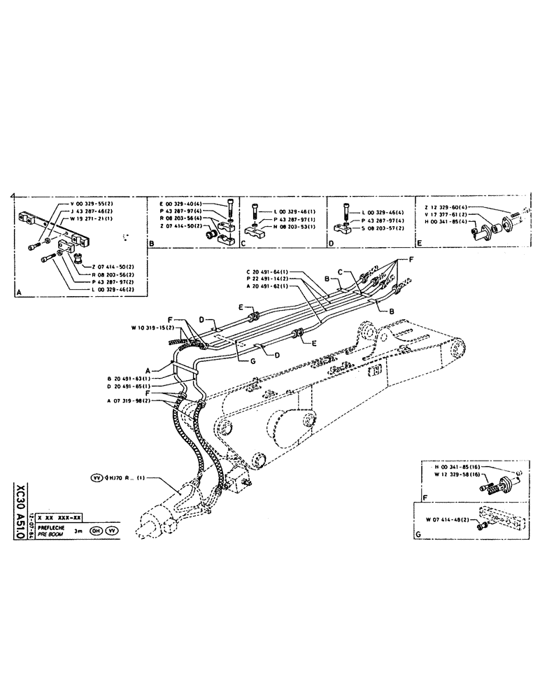 Схема запчастей Case 160CK - (278) - PRE-BOOM (09) - BOOMS