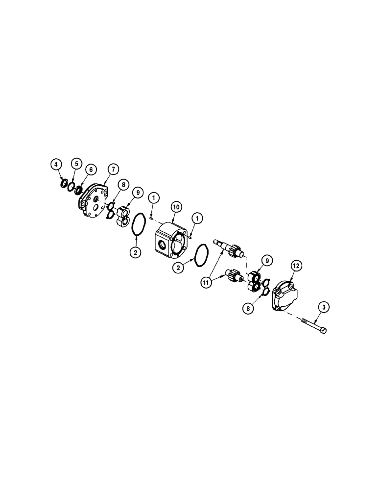 Схема запчастей Case 865 VHP - (08-074[01]) - ENGINE COOLING SYSTEM - HYDRAULIC MOTOR (08) - HYDRAULICS