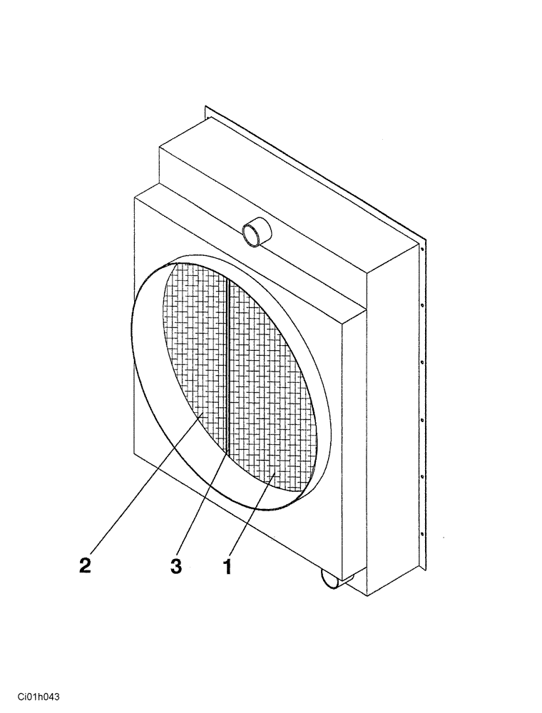 Схема запчастей Case SV223 - (02-003-00[01]) - RADIATOR AND OIL COOLER (01) - ENGINE