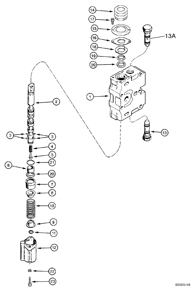 Схема запчастей Case 750K - (08-20) - SECTION ASSEMBLY - LIFT (08) - HYDRAULICS