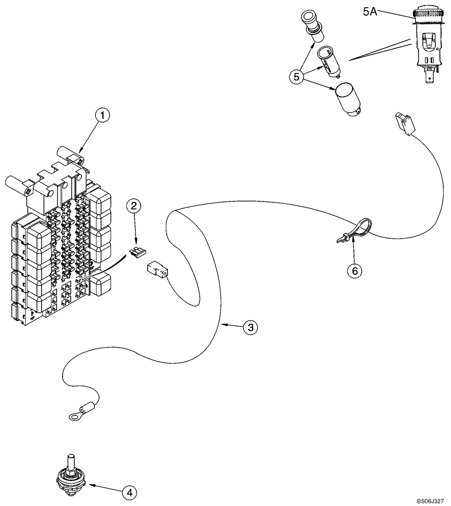 Схема запчастей Case 921C - (04-30) - HARNESS - CIGAR LIGHTER (Sep 15 2006 10:20AM) (04) - ELECTRICAL SYSTEMS