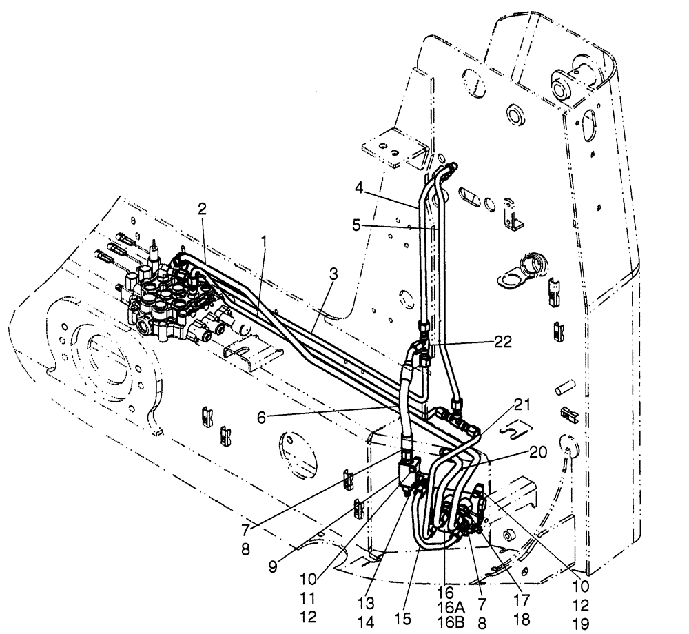 Схема запчастей Case 430 - (08-04) - HYDRAULICS - SELF-LEVELING (08) - HYDRAULICS