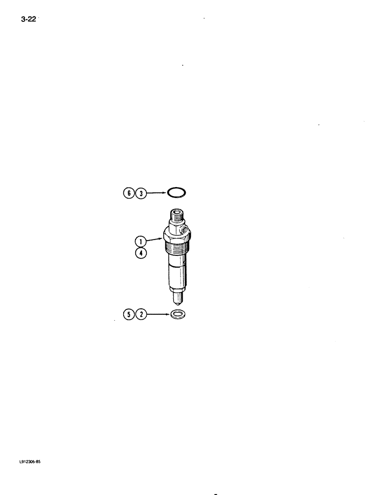 Схема запчастей Case 850D - (3-22) - FUEL INJECTION NOZZLE - 7 MM TIP, 6-590 ENGINE, 6T-590 ENGINE, ENGINE SERIAL NO. 44566928 & AFTER (03) - FUEL SYSTEM