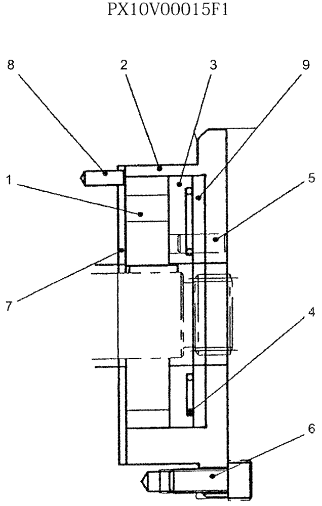 Схема запчастей Case CX27B - (07-028) - PUMP ASSY P/N PX10V00015F1 (35) - HYDRAULIC SYSTEMS