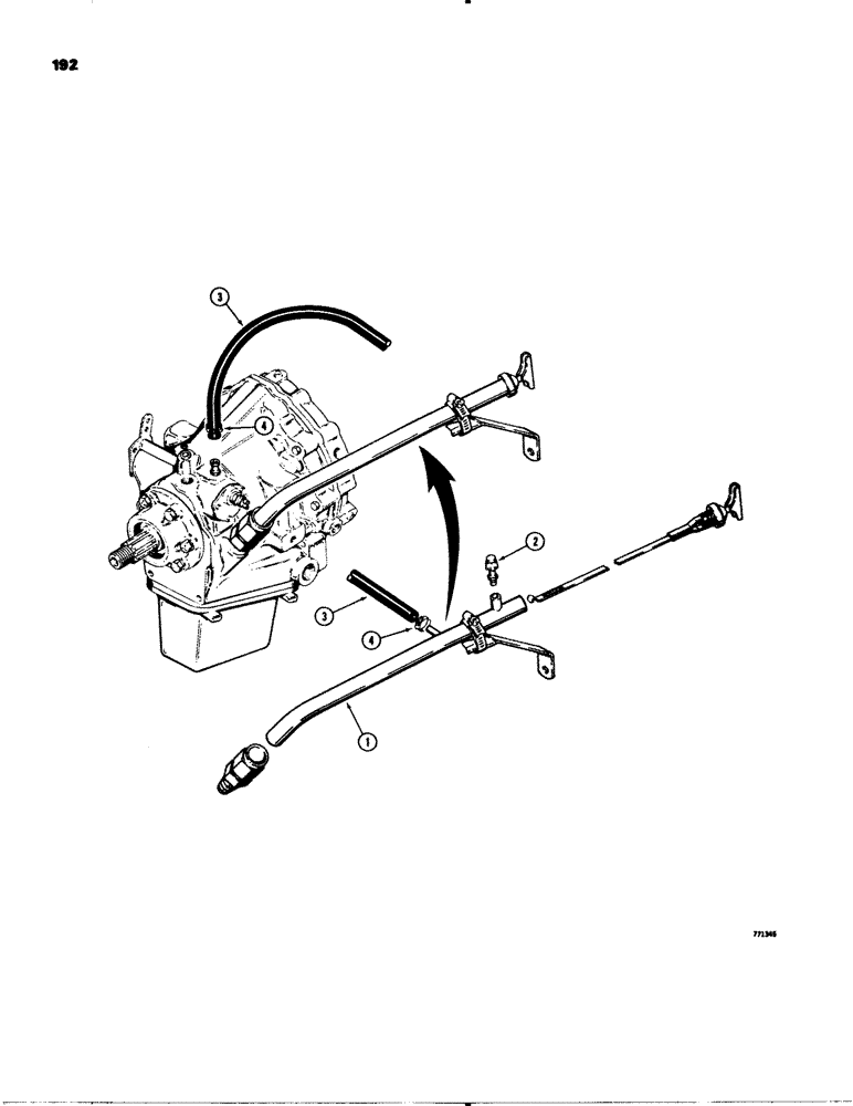 Схема запчастей Case 580C - (192) - OIL ERUPTION KIT (06) - POWER TRAIN