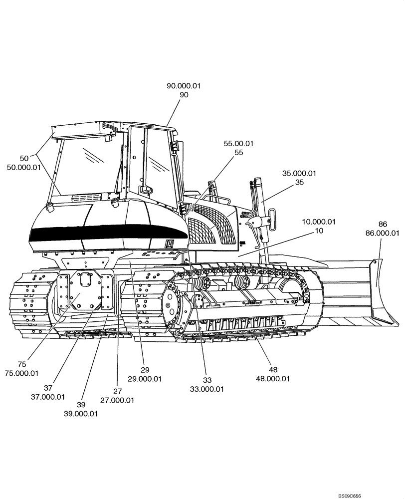 Схема запчастей Case 650L - (00.000.01) - PICTORIAL INDEX (00) - GENERAL & PICTORIAL INDEX