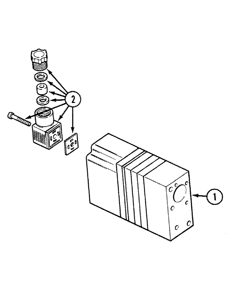 Схема запчастей Case 580SK - (8-244) - CONTROL VALVE, ELECTRICAL (PVG60), PRESTIGE VERSION (08) - HYDRAULICS