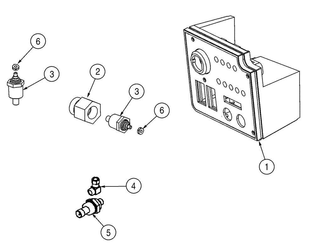 Схема запчастей Case 75XT - (04-32) - ENGINE - SHUTDOWN, AUTOMATIC (04) - ELECTRICAL SYSTEMS