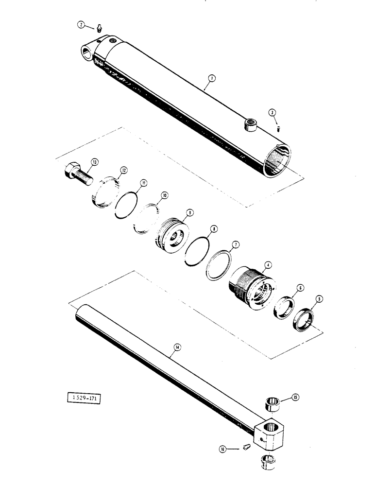 Схема запчастей Case 1529 - (212) - WOOD-TICK CYLINDER (89) - TOOLS