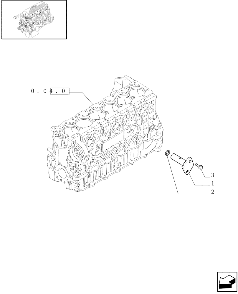 Схема запчастей Case F3AE0684G B001 - (0.30.3[01]) - OIL PRESSURE REGULATION VALVE (99459425) 