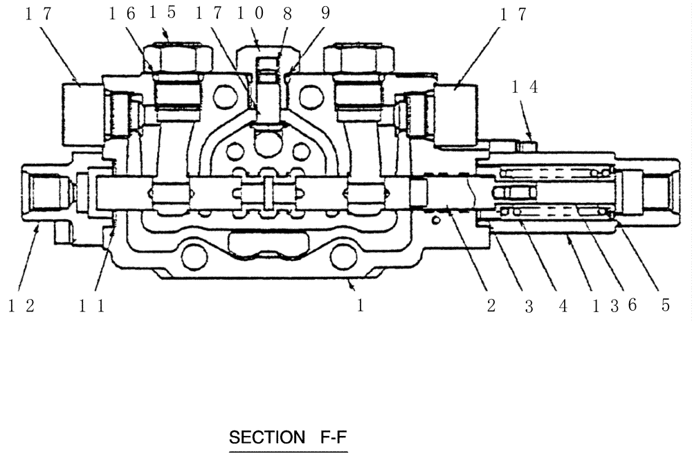 Схема запчастей Case CX36B - (HC006-01[1]) - VALVE ASSEMBLY CONTROL (SERVICE) (35) - HYDRAULIC SYSTEMS