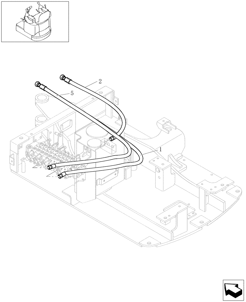 Схема запчастей Case CX16B - (5.0084[05]) - FALL PREVENTING SAFETY VALVE OF BOOM AND ARM - 747411010 (35) - HYDRAULIC SYSTEMS