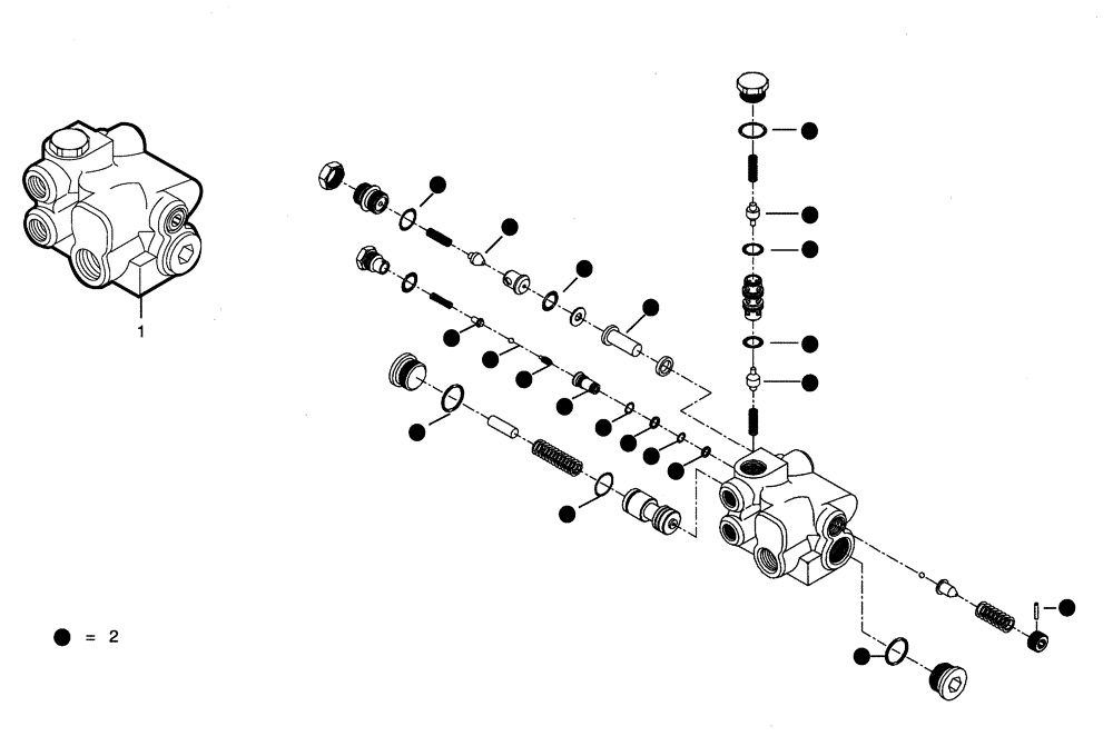 Схема запчастей Case 330 - (47Y00000001[01]) - BRAKE SYSTEM - VALVE (09) - Implement / Hydraulics / Frame / Brakes