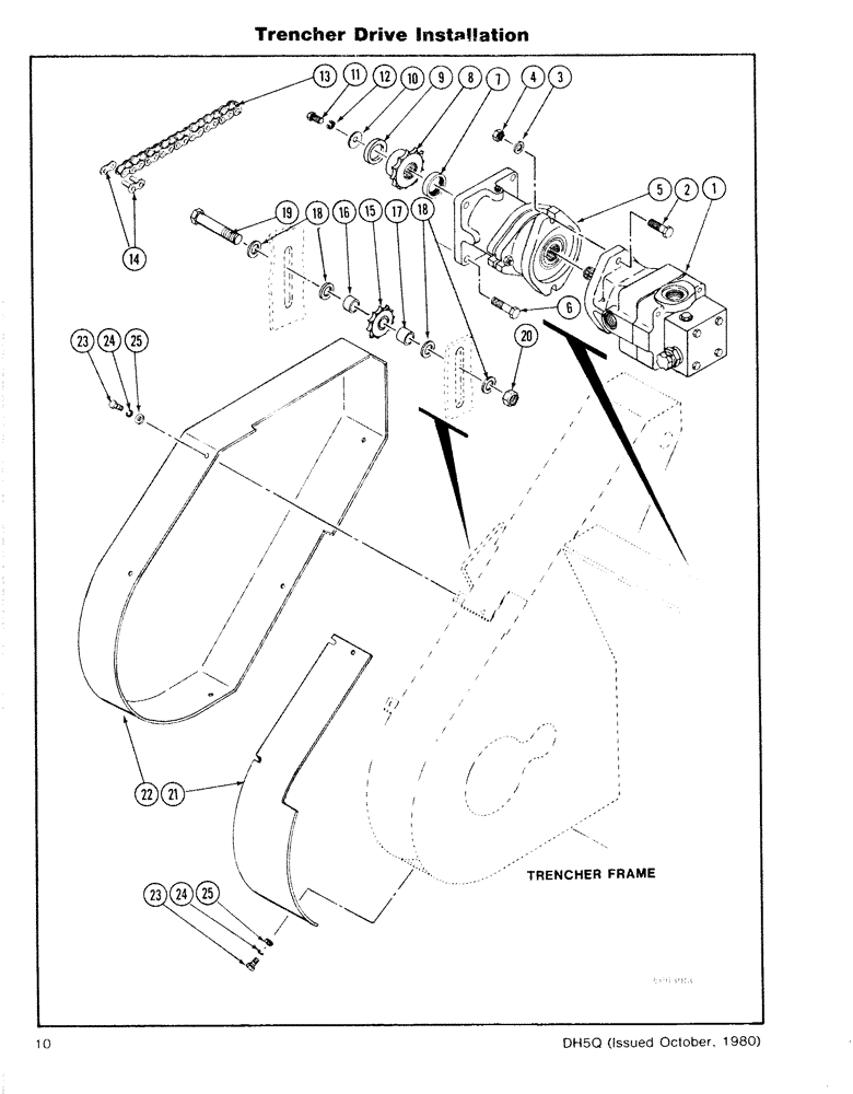 Схема запчастей Case DH5 - (10) - TRENCHER DRIVE INSTALLATION (89) - TOOLS