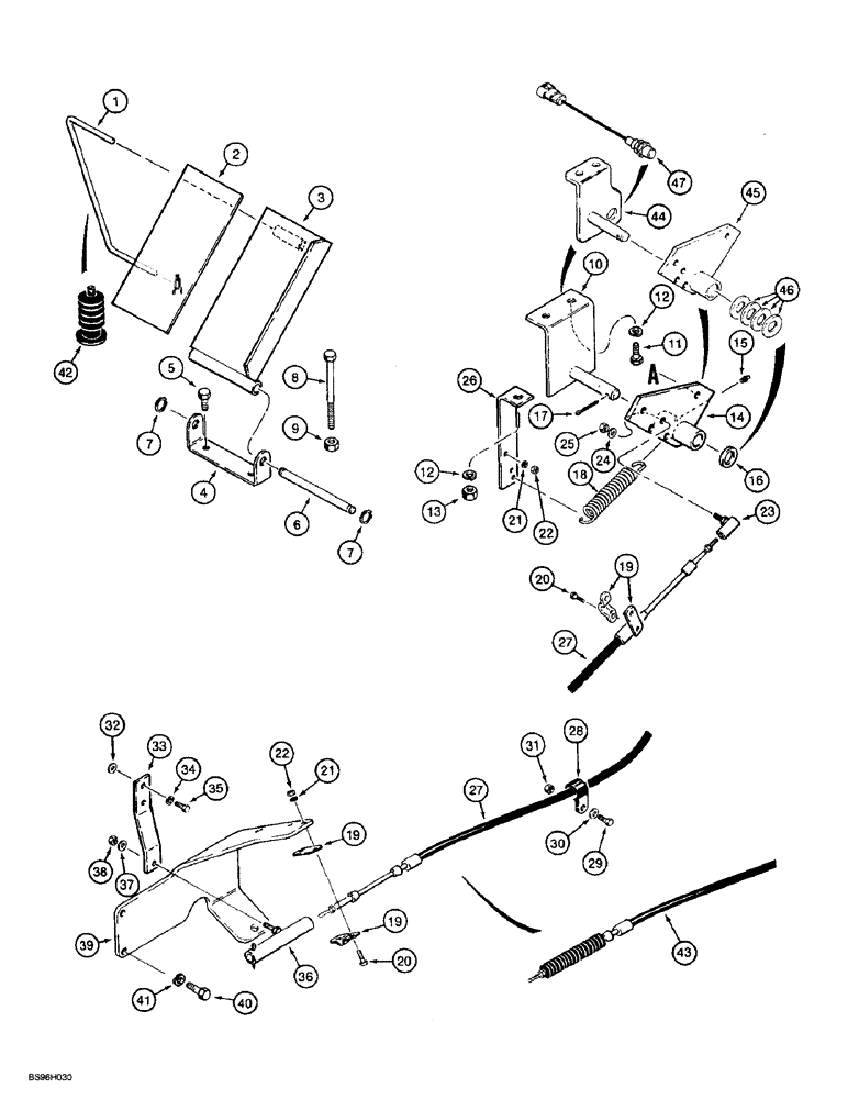 Схема запчастей Case 721B - (3-02) - FOOT THROTTLE CONTROL (03) - FUEL SYSTEM