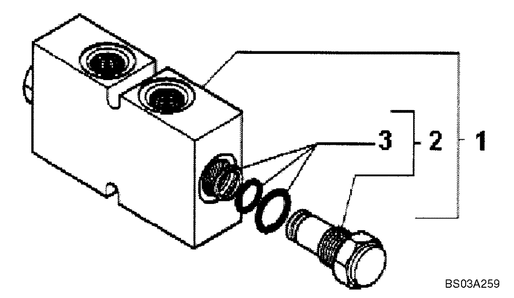 Схема запчастей Case 865 - (08.23[00]) - VALVE ASSEMBLY - LOCK, FRONT AXLE TILT (08) - HYDRAULICS