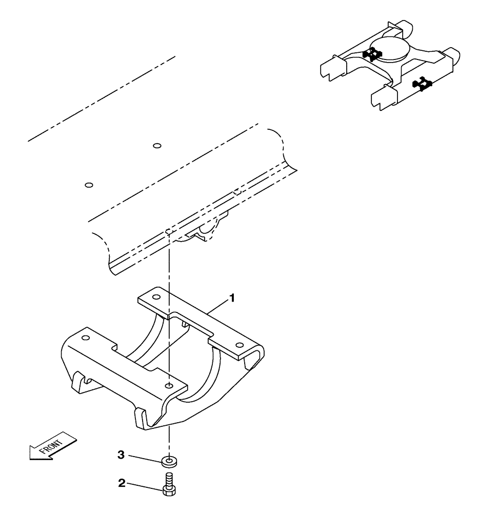 Схема запчастей Case CX210C LR - (48.130.03) - GUIDE CHAIN - SINGLE (48) - TRACKS & TRACK SUSPENSION