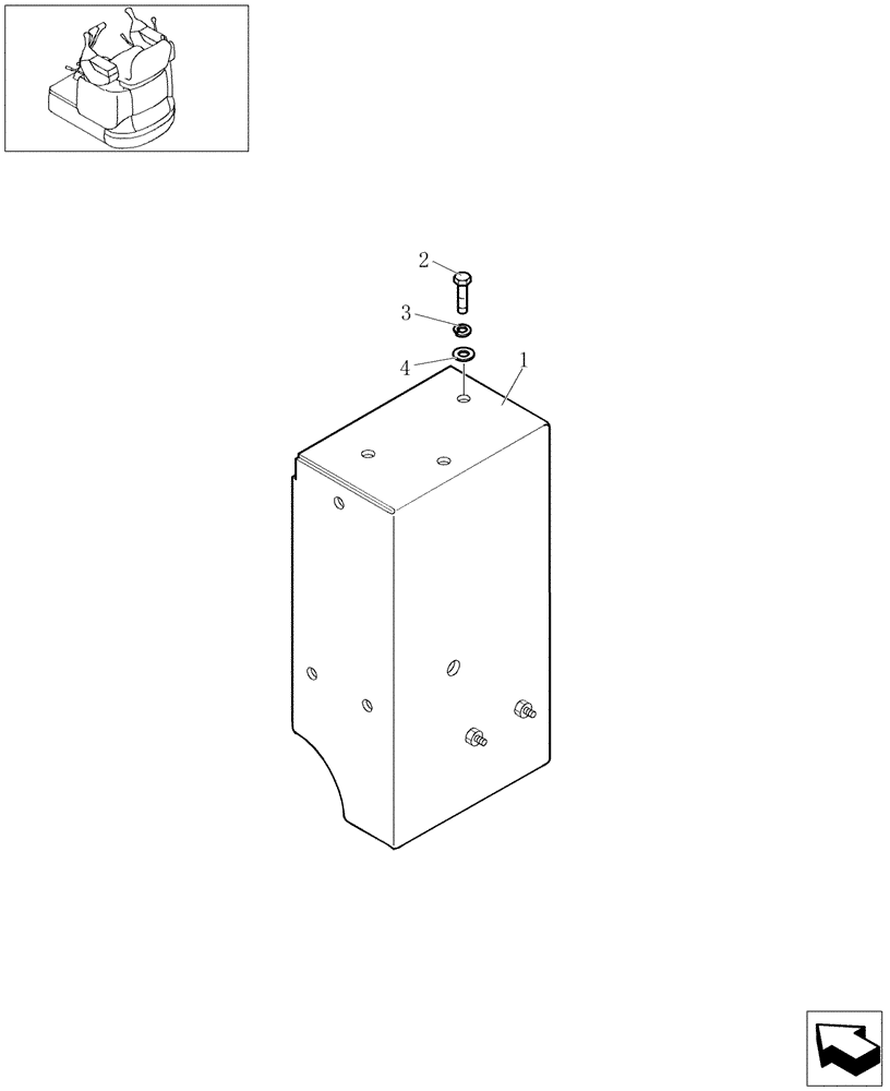 Схема запчастей Case CX16B - (1.220[04]) - ELECTRIC SYSTEM - RELÉ BOX (55) - ELECTRICAL SYSTEMS