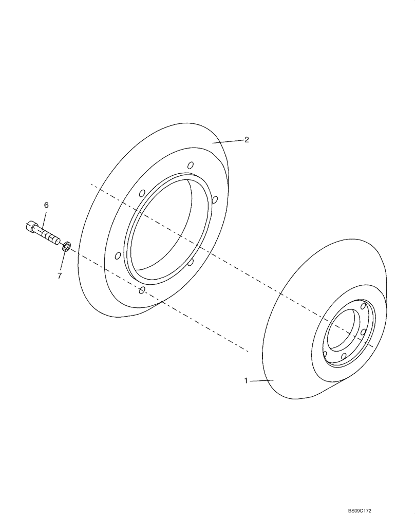 Схема запчастей Case DV210 - (88.100.02[02]) - EDGE CUTTER ROLLER ASSY (GROUP 550-9-ND098294) (88) - ACCESSORIES