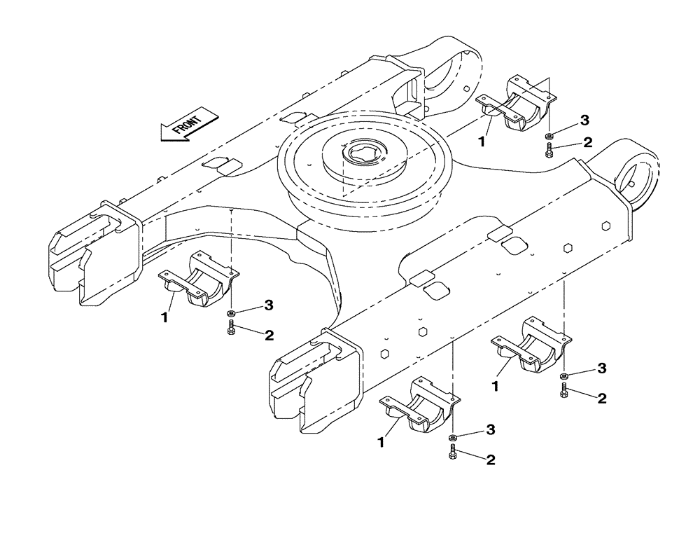 Схема запчастей Case CX350C - (05-010[00]) - GUIDE, CHAIN - CX350C - CX350C NLC (11) - TRACKS/STEERING