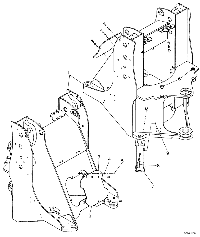 Схема запчастей Case 521D - (09-27A) - FRAME, FRONT (XT LOADER) - IF USED (09) - CHASSIS