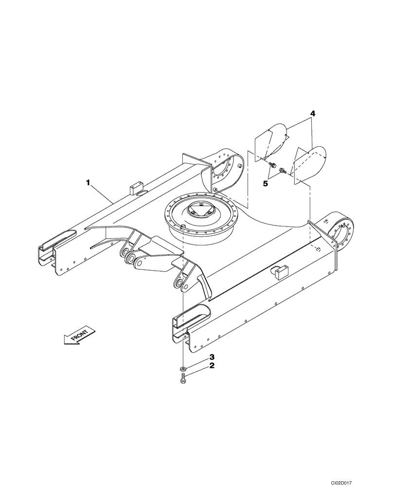 Схема запчастей Case CX80 - (05-01) - UNDERCARRIAGE (11) - TRACKS/STEERING