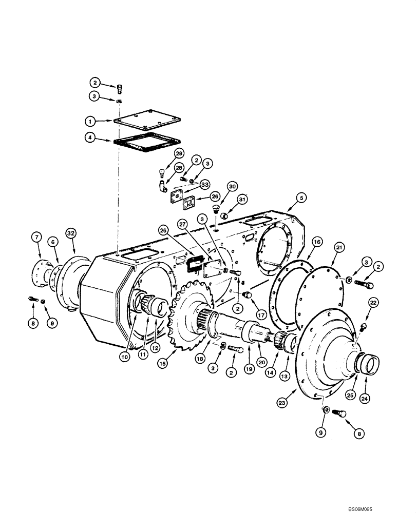 Схема запчастей Case 845 - (06.38[00]) - TANDEM - WHEEL END (FOR GRAZIANO AXLE) (06) - POWER TRAIN