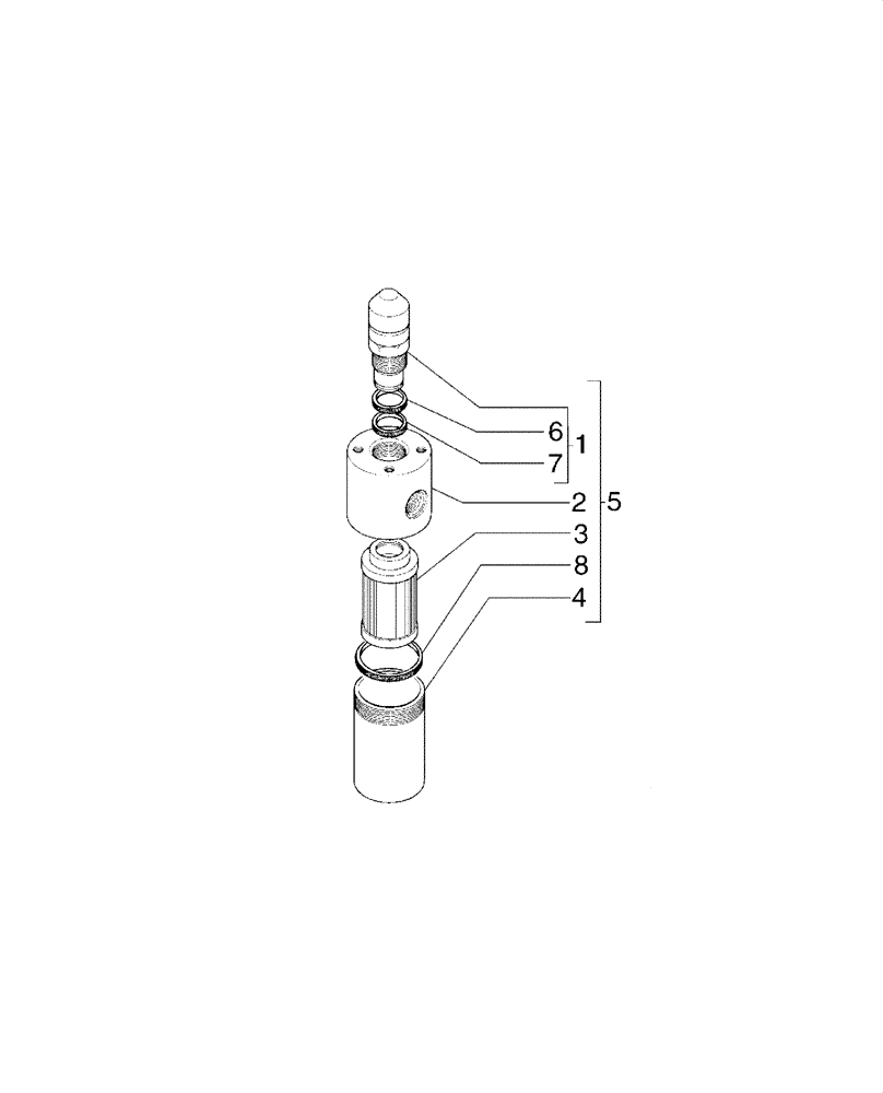 Схема запчастей Case 885 - (08.37[00]) - DIFFERENTIAL LOCK - HYDRAULIC OIL FILTER (08) - HYDRAULICS