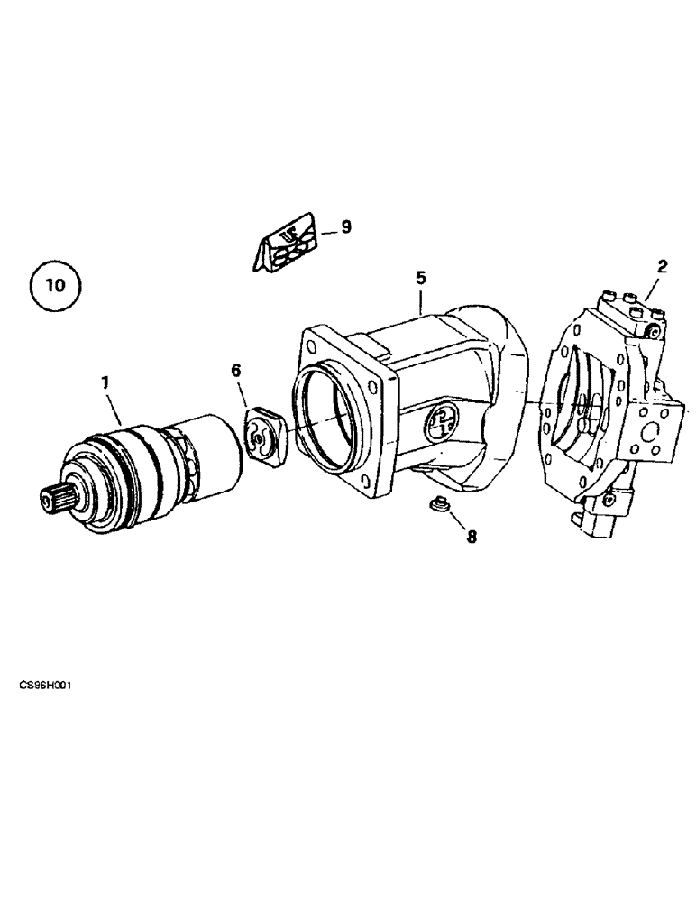 Схема запчастей Case 221B - (8-20) - TRAVEL HYDRAULIC MOTOR, 121B DAH1215912-DAH1216059 / 221B DAH2215913-DAH2216059 (08) - HYDRAULICS