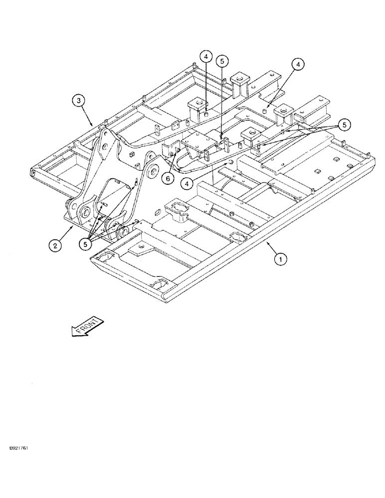 Схема запчастей Case 9030 - (9-06) - TURNTABLE (09) - CHASSIS